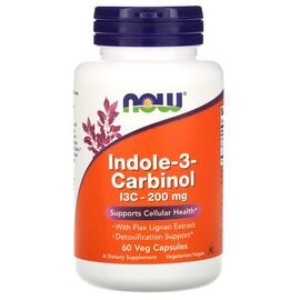 Now Foods Indol-3-Carbinol (I3C) , 200 mg, 60 rostlinných kapslí