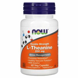 Now Foods L-Theanin 200 mg, 60 veg.kapslí