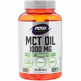 Now Foods MCT Oil 1000 mg, 150 softgel