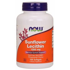 Now Foods Sunflower Lecithin 1200 mg, 100 softgels