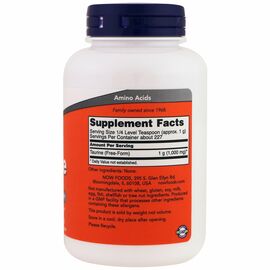 Now Foods Taurin, čistý prášek, 227 g, složení