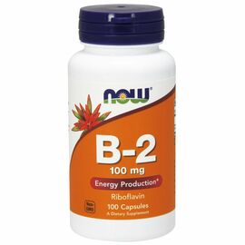 Now Foods, Vitamin B2 (riboflavin),100 mg, 100 kapslí