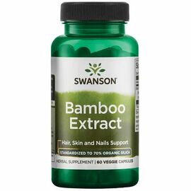 Swanson Bamboo Extract, 60 rostlinných kapslí