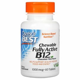 Doctor's Best Vitamin B12 1000 mcg, 60 žvýkacích tablet