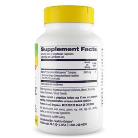 Healthy Origins Curcumin Phytosome 500 mg, 60 veg kapslí, složení