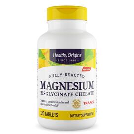 Healthy Origins, Magnesium bisglycinát chelát TRAACS, 120 tablet