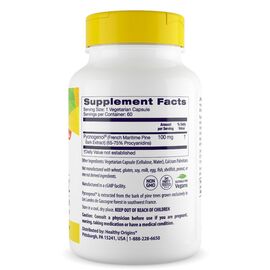 Healthy Origins Pycnogenol 100 mg, 60 rostlinných kapslí, složení