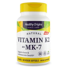 Healthy Origins, Vitamin K2 MK-7 100 mcg, 60 softgel kapslí