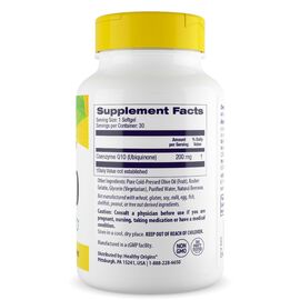 Healthy Origins, Koenzym Q10 Kaneka 200 mg, 30 softgel, složení