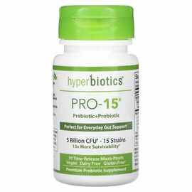 Hyperbiotics PRO-15, 5 miliard CFU, 30 minitabletek