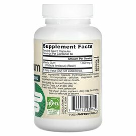 Jarrow Formulas, Mastic Gum (masticha), 500 mg, 120 rostlinných kapslí, složení