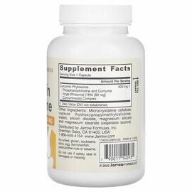 Jarrow Formulas, Curcumin Phytosome, 500 mg, 120 rostlinných kapslí