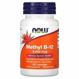 NOW Foods, Methyl B-12, 5 000 mcg, 60 pastilek