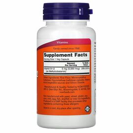 NOW Foods, Methyl B12, 5 000 mcg, 90 rostlinných kapslí_slozeni
