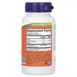 NOW Foods, Spirulina, 500 mg, 100 tablet, složení