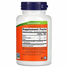NOW Foods, Chlorella, 1 000 mg, 120 tablet, složení
