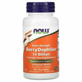 NOW Foods, Extra Strength Berry Dophilus, 50 žvýkacích tablet