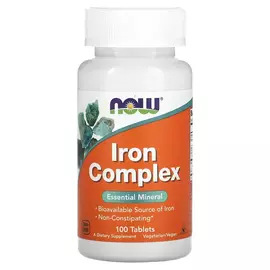 NOW Foods, Iron Complex, 100 tablet