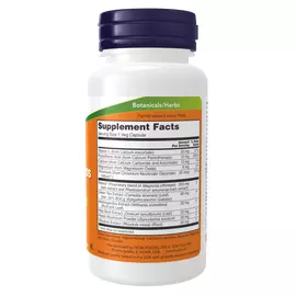 NOW Foods, Adrenal Stress Support (nadledvinky) with Relora™, 90 rostlinných kapslí, složení