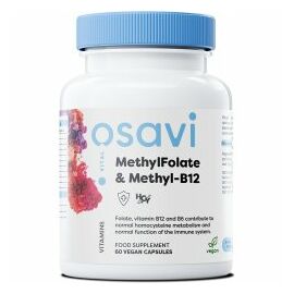 Osavi, MethylFolate & Methyl B-12, 120 veganských kapslí