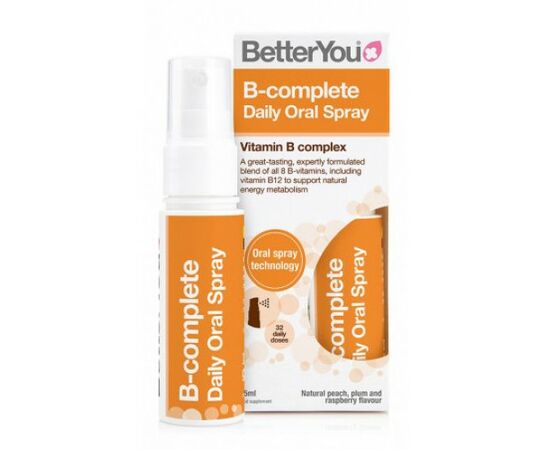 BetterYou, B-Complete (Komplex vitaminu B), ústní sprej, 25 ml