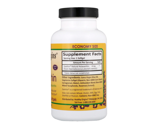 Astaxanthin vegan 4mg slozeni