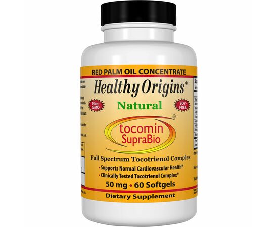 Healthy Origins Tocomin SupraBio (Vitamin E komplex), 50mg, 60 softgel kapslí