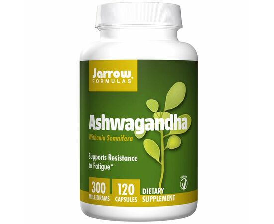 Jarrow Formulas, Ashwagandha (KSM-66), 300 mg, 120 rostlinných kapslí