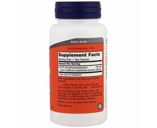 5-HTP 100 mg 60 kapslí složení