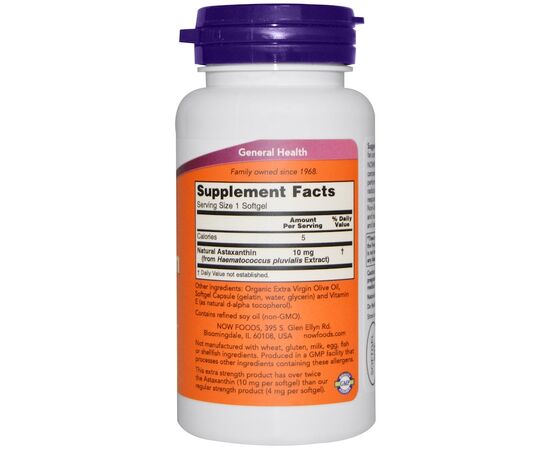 Astaxanthin 10 mg slozeni