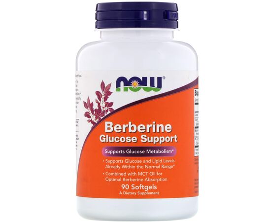 Now Foods Berberine Glucose Support, 90 softgel kapslí