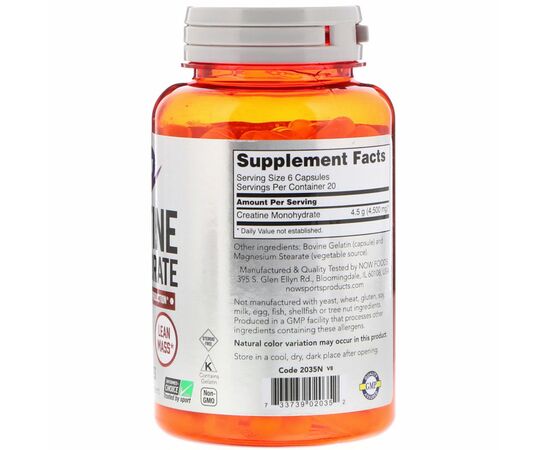 Kreatin monohydrát 750 mg, 120 kapslí