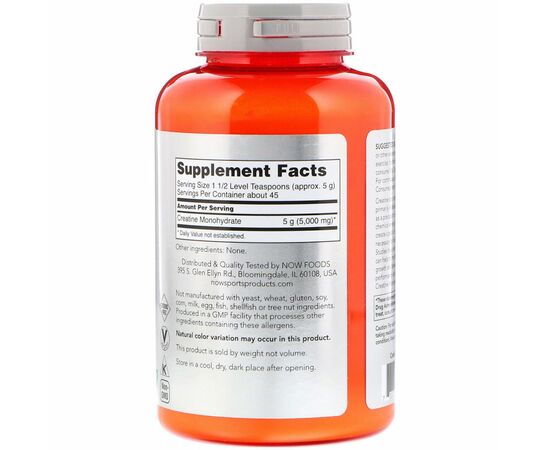 Creatine powder 227 g složení