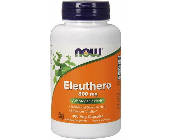 Eleuthero 500 mg, 100 veg caps