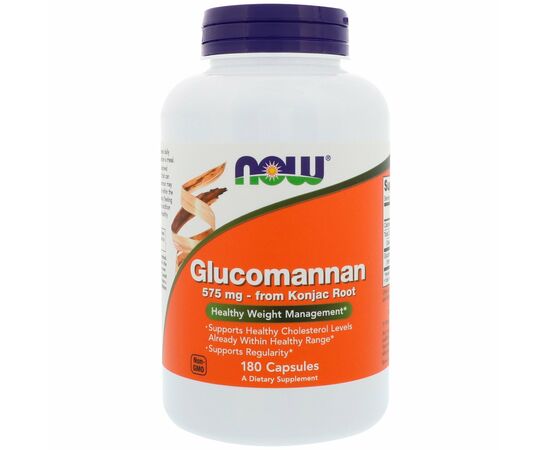 Now Foods Glucomannan, 575 mg, 180 kapslí