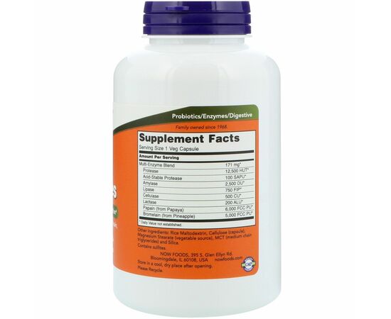 Plant enzymes 240 veg kapslí slozeni