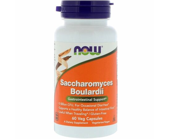 Now Foods Saccharomyces Boulardii, 5 mld. CFU, 60 Veg kapslí