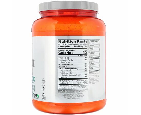 Sprouted Brown Rice Protein 907 g složení