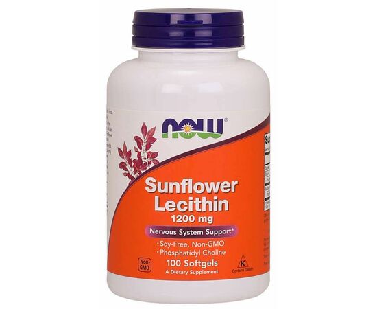 Now Foods Sunflower Lecithin 1200 mg, 100 softgels