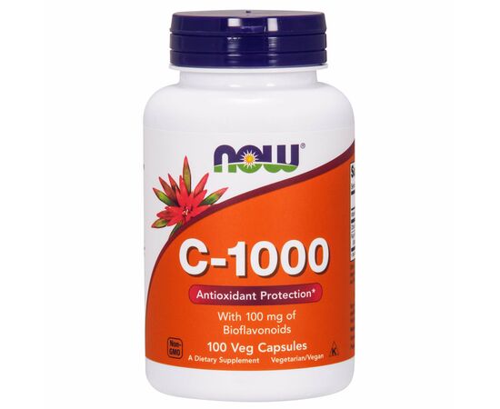Now Vitamin C 1000 mg, s bioflavonoidy, 100 rostlinných kapslí
