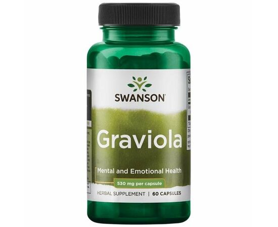 Swanson Graviola 530 mg, 60 kapslí
