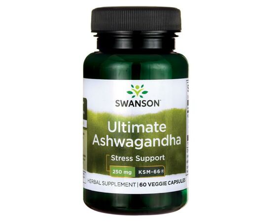 Swanson Ultimate Ashwagandha KSM-66 , 60 rostlinných kapslí