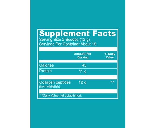 Vital Proteins, Marine Collagen, Wild Caught, bez příchutě, 221 gramů, složení