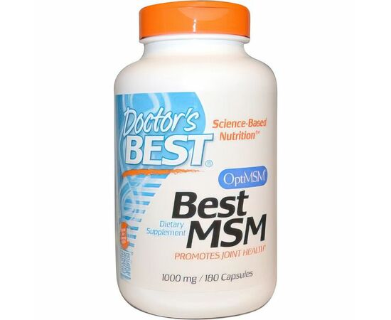 Doctor's Best MSM with OptiMSM, 1000 mg, 180 kapslí