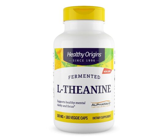 Healthy Origins L-Theanin 100 mg, 180 rostlinných kapslí