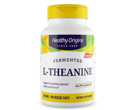 Healthy Origins L-Theanin 100 mg, 90 rostlinných kapslí