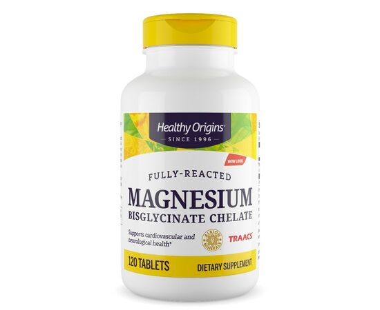 Healthy Origins, Magnesium bisglycinát chelát TRAACS, 120 tablet