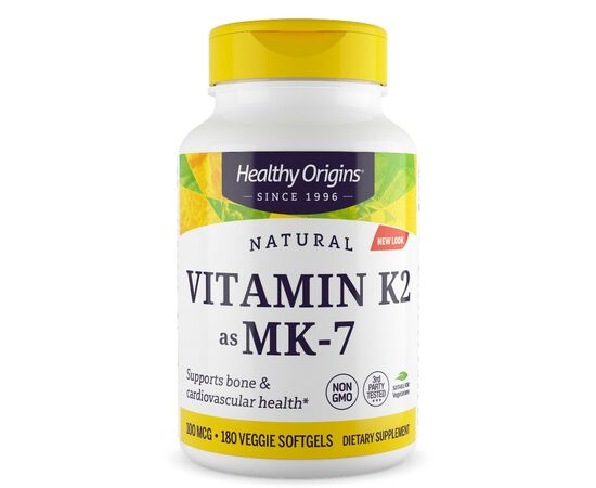 Healthy Origins, Vitamin K2 MK-7 100 mcg, 180 softgel kapslí