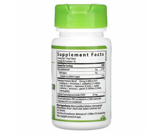 Hyperbiotics PRO-15, 5 miliard CFU, 30 minitabletek-složení