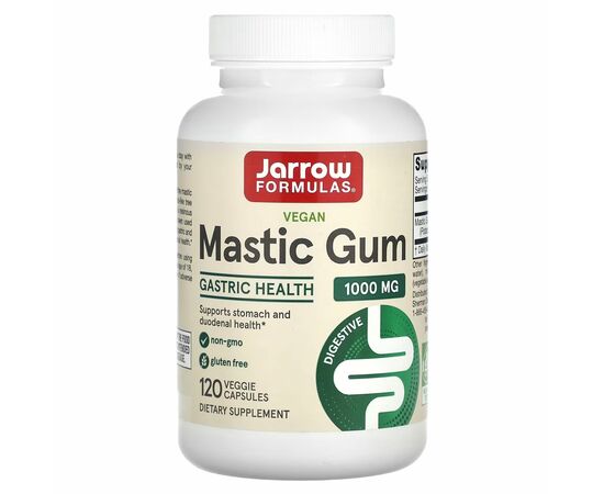 Jarrow Formulas, Mastic Gum (masticha), 500 mg, 120 rostlinných kapslí